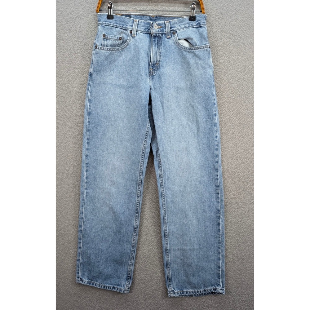 Vtg Y2K Levi's 577 Jeans Women Size M Lower Rise Loose Fit Blue 100% Cotton USA
